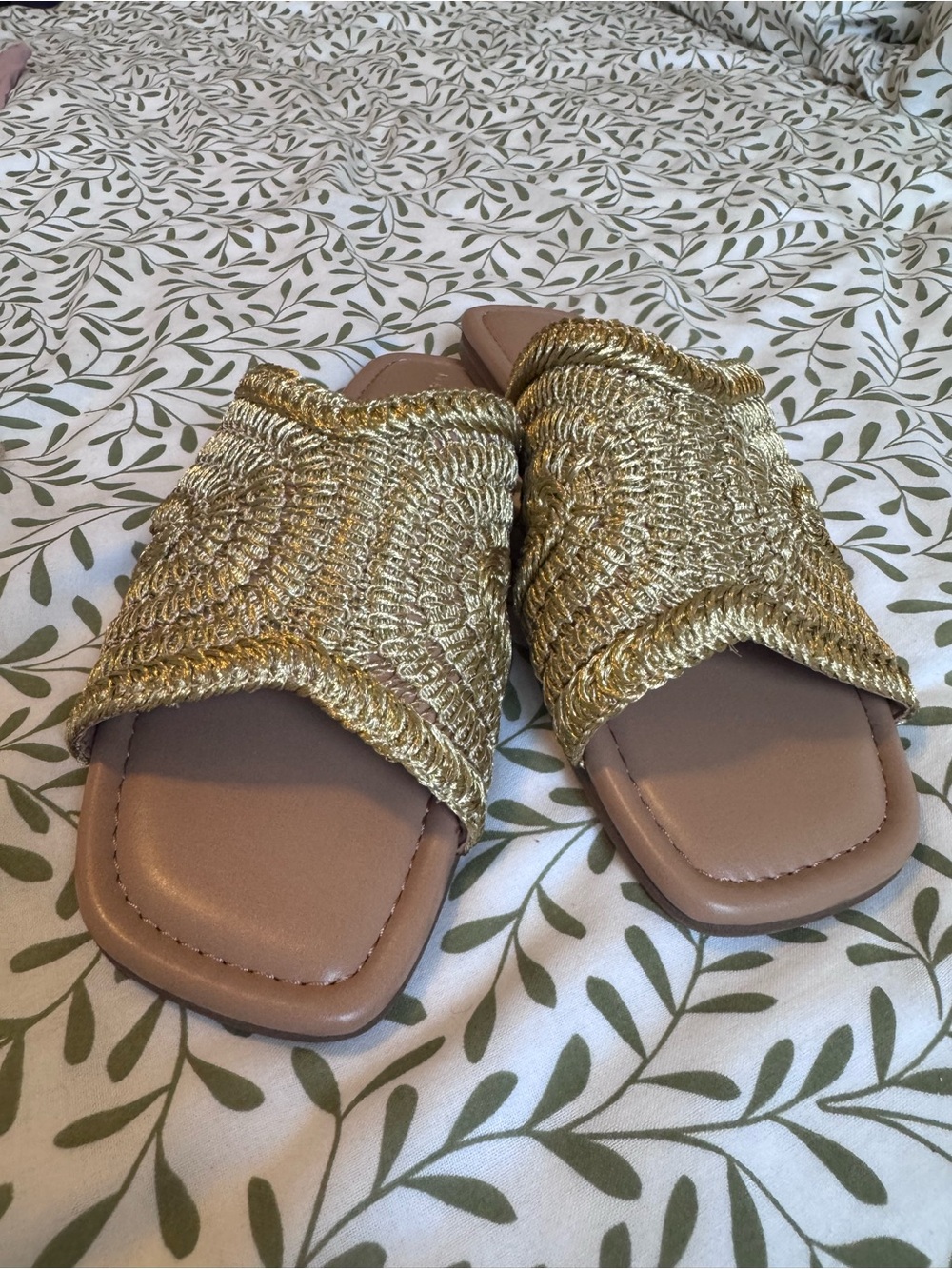 Marc Fischer Gold Sandals - new in box